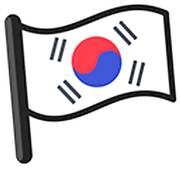 South Korea Flag Hand Cursor