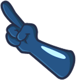 SpongeBob Barnacle Boy Blue Glove Arrow Cursor