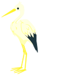 Stork Yellow Black Hand Cursor