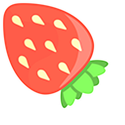 Strawberry with Chocolate Arrow Cursor