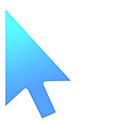 Summer Sky Gradient Arrow Cursor