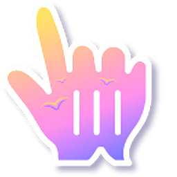 Sunrise on a Lake Gradient Orange Purple Hand Cursor