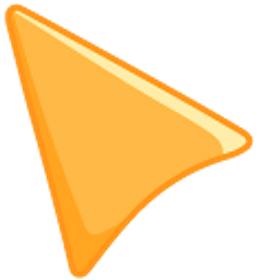 Sunset Orange Arrow Cursor