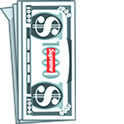 Supreme Money Gun Hand Cursor