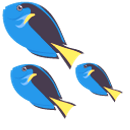 Surgeonfish Blue Yellow Arrow Cursor