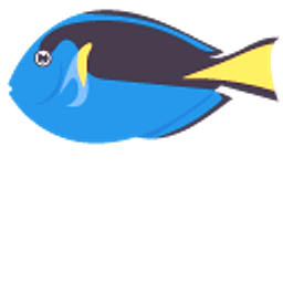 Surgeonfish Blue Yellow Hand Cursor