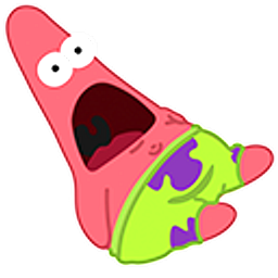 Surprised Patrick Arrow Cursor