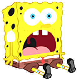 Surprised SpongeBob Hand Cursor