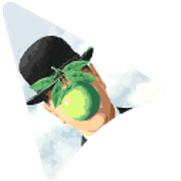 Surreal Art The Son of Man Green Black Arrow Cursor