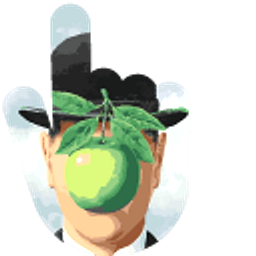 Surreal Art The Son of Man Green Black Hand Cursor