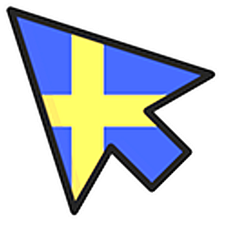 Sweden Flag Arrow Cursor