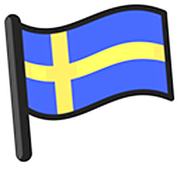 Sweden Flag Hand Cursor