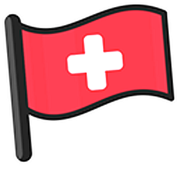 Switzerland Flag Hand Cursor