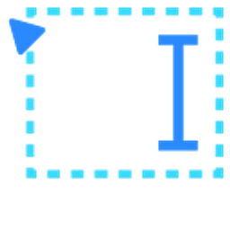 Text Input Blue Arrow Cursor