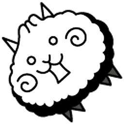 The Battle Cats Crazed Baozi Cat White Black Arrow Cursor