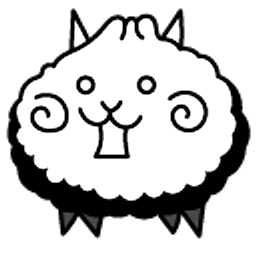 The Battle Cats Crazed Baozi Cat White Black Hand Cursor