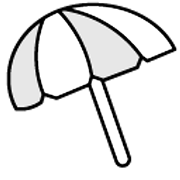 The Battle Cats Island Cat and Umbrella Gray Arrow Cursor