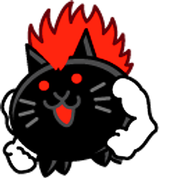 The Battle Cats Killer Cat and Radical Cat Black Red Hand Cursor