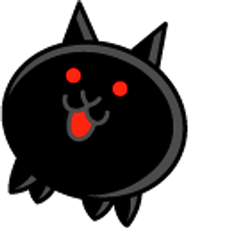 The Battle Cats Killer Cat and Radical Cat Black Arrow Cursor