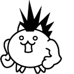 The Battle Cats Li'l Macho and Li'l Mohawk Cat White Hand Cursor