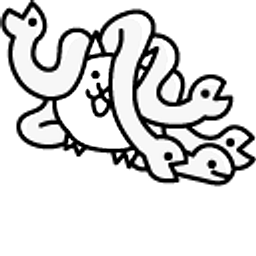 The Battle Cats Medusa Cat and Twintail Medusa Cat Arrow Cursor
