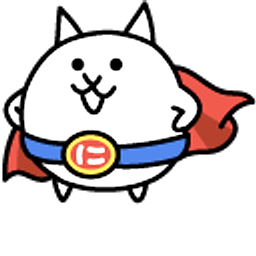 The Battle Cats Mighty Cat and Super Cat White Hand Cursor