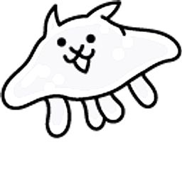 The Battle Cats Slime Cat and Jellycat Grey Hand Cursor