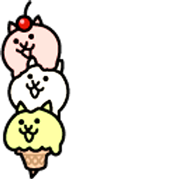 The Battle Cats Sweet Gelato Bro Cats Hand Cursor