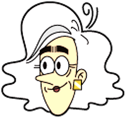 The Loud House Mrs. Kernicky and Tennis Racquet White Hand Cursor