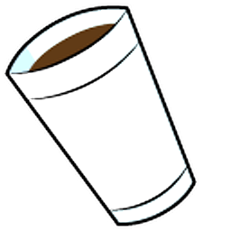 The Simpsons Frank Grimes and Coffee White Arrow Cursor