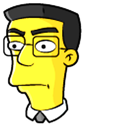 The Simpsons Frank Grimes and Coffee Yellow Hand Cursor