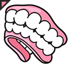 The Simpsons Grandpa Dentures Arrow Cursor