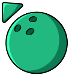 The Simpsons Jacques and Green Bowling Ball Green Arrow Cursor