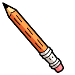 The Simpsons Martin Prince Jr. Orange Pencil Arrow Cursor