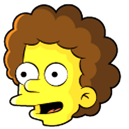 The Simpsons Todd Flanders and Ice Cream Yellow Brown Hand Cursor