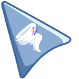 Tornado on Grey Blue Background White Arrow Cursor