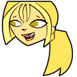 Total Drama Bridgette and Pizza Yellow Hand Cursor