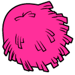 Total Drama Courtney and Pom-Poms Pink Arrow Cursor