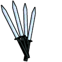 Touhou Project Sakuya Izayoi and Daggers Arrow Cursor