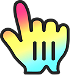 Unicorn Soul Gradient Hand Cursor