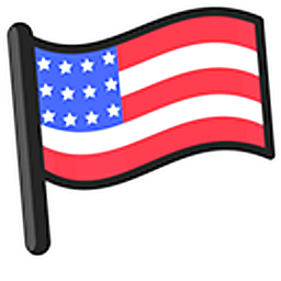 United States of America Flag Hand Cursor