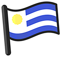 Uruguay Flag Hand Cursor