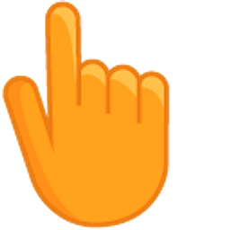 UT Orange Hand Cursor
