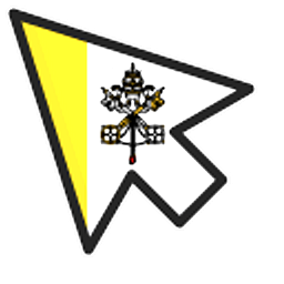 Vatican City Flag Yellow White Arrow Cursor