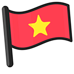 Vietnam Flag Hand Cursor
