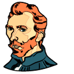 Vincent van Gogh Face Orange Hair Paint Palette Arrow Cursor