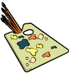 Vincent van Gogh Green Paint Palette Arrow Cursor