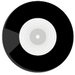 Vinyl Record Black Hand Cursor