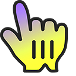 Violet Garden Gradient Hand Cursor