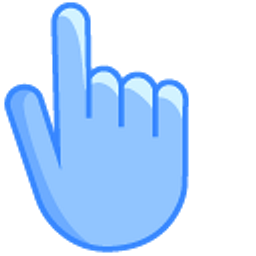 Vista Blue Hand Cursor